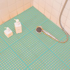 PEONIST 浴室 廁所 防滑 地墊, 薄荷色, 10個