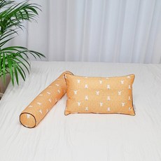 ahtty blanc 嬰幼兒用枕頭套2入 + 枕芯 + 身體枕 酣睡套組, 白色小熊