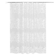 꽃무늬 PEVA 부티크 목욕 샤워 방수 커튼, 1개