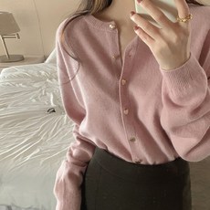 포플러앤씨 여성용 포첼라 니트 가디건