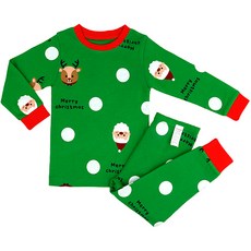 Maykids 童款聖誕老人麋鹿30支彈力棉居家服套裝