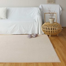 레시앙뜨 파스텔 단모 워셔블 부드러운 사각형 러그