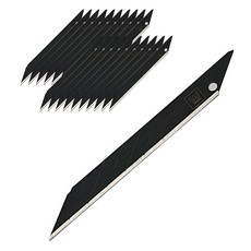 和信 30度 SK2H 黑色美工刀片 9mm, 20個