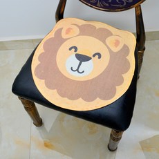 角色印花透氣坐墊 4入, 軟獅子