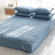 Bassum 固定鬆緊帶防蟎薄墊, 水色