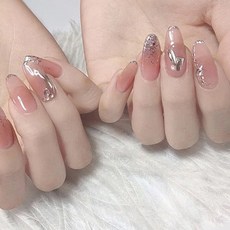 市集風水晶冰塊透明美甲片, 2個, 款式8