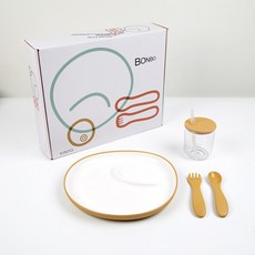 KINTO BONBO 嬰幼兒餐具4件組, 1套, 黃色