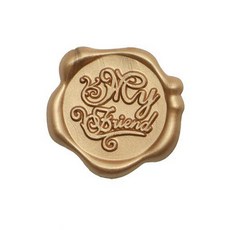 Mihwabujang 成品封蠟 火漆蠟 封口蠟 喜帖, 10個, 17 my friend 古銅色