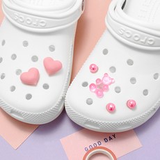 Bidangil 愛心熊鞋飾配件 6件組