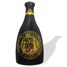 新年快樂 黑金香檳鋁箔氣球, 單一顏色, 3個