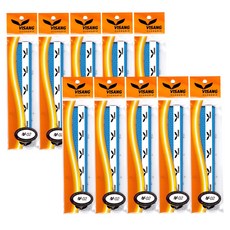 VISANG 羽毛球網球拍孔洞螺旋握把膠 10入, 藍色