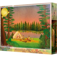 Puzzle Korea 森林露營拼圖 PKAN1000-9103, 1000件, 混合顏色, 1個