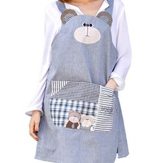 EverYul 男女通用圍裙, 快樂熊, 1個