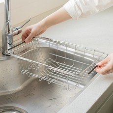 Nature Living 304不鏽鋼長度可調式水槽籃, 1層, 單一顏色