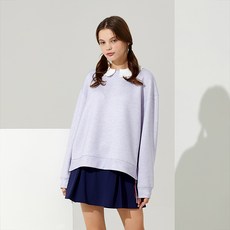 HALEY 女士可拆卸領太空棉大學T HF-KT1601VI01