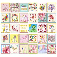 Maumdama Fiore 迷你卡片 30款組, 混合色, 1套