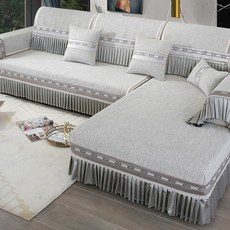 DM 엘레강스 심플 쇼파커버, 라이트그레이, 1개