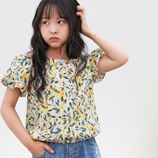 jkids 女童透氣優尼露肩罩衫 J7469