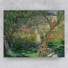 명화 인테리어 액자 모네 베퇴유 정원 kisn135