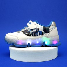 男童衝鋒戰士圖案LED運動鞋