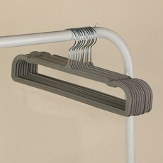 솔브리빙 강력고정 자국방지 논슬립 치마 바지걸이, 그레이, 20개