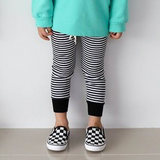 童款條紋打底褲