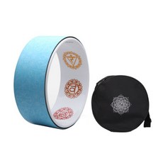 Nice Goodie瑜珈輪PU+收納袋, 藍色（瑜伽輪）