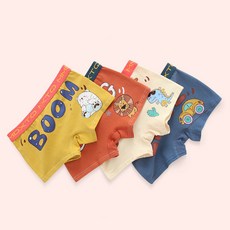 Jcell男童款棉質日常三角內褲 P62 4件組