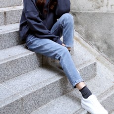 Subijin 女式凸起模糊合身牛仔褲 SP177