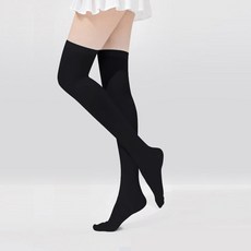 UUGOLF 過膝運動襪, 黑色, 1套