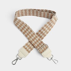 HAPPY BEARS 千鳥格織帶斜揹包背帶 50mm, 1個, 混合色