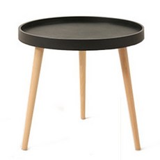 탑시가 TCR 솔리드 우드 컴팩트 테이블, 블랙