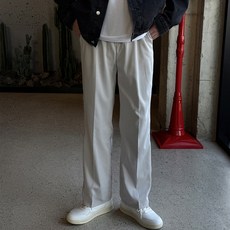 머시따 남성용 밴딩 링클프리 와이드 슬랙스