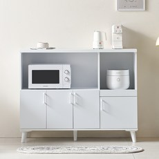 파로마 LPM 1200 와이드 멀티 주방 수납장 렌지대 방문설치, 화이트, 2단