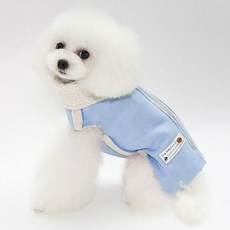 我們家狗狗是時尚達人 跟著主人穿的狗狗翻毛外套, 藍色, 1個