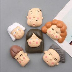 D Power Shop 我們家冰箱磁鐵 6件組, 混合色