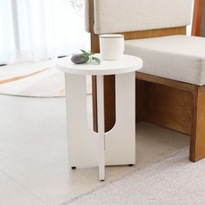 트리스토어 르비딤 거실 소파 협탁 티테이블 S, 화이트, 1개