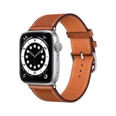 SHARON6 Apple Watch皮革錶帶 38/40/41mm共用款, 棕色