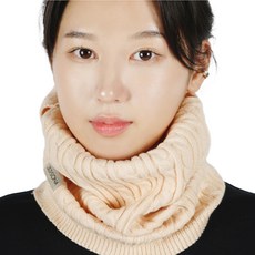 제코 제르소나 니트 멀티프 귀걸이형 넥워머, 아이보리, 3개