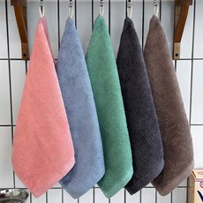 From Cotton  40支精梳棉掛環擦手巾, 5個, 混色