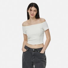 mulawear 女用彈性羅紋露肩上墊型 AWSEBS102