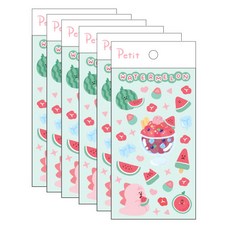 Petit 設計款手機裝飾貼紙 西瓜 PD856, 混色, 6個