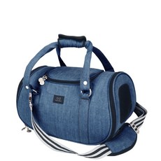 퍼피엔젤 반려동물 데님 여행용 가방 PA-CA111, 726 Blue, 1개