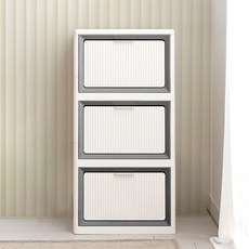 올리빙 모듈 서랍장, 화이트그레이, 3단