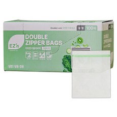 EZn 標準雙層夾鏈袋 冷藏冷凍兩用 M(18*20cm) 1盒 100入