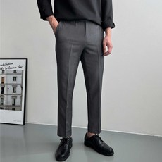 로댄티 남성용 빅사이즈 스판 히든밴딩 슬랙스 팬츠 9부