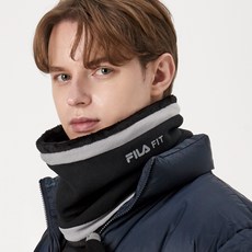 FILA 斐樂 合身抓絨圍脖, 1個, 黑色