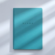 無印簡約素描空白筆記本 藍色 288頁, 1個, A5