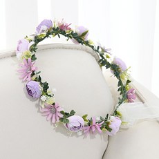 Garden in the City 可愛滿天星陸蓮花花冠, 紫色