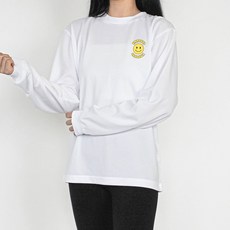 험블스튜디오 여성용 스마일 로고 냉감 기능성 운동복 긴팔 티셔츠 IMUD_51